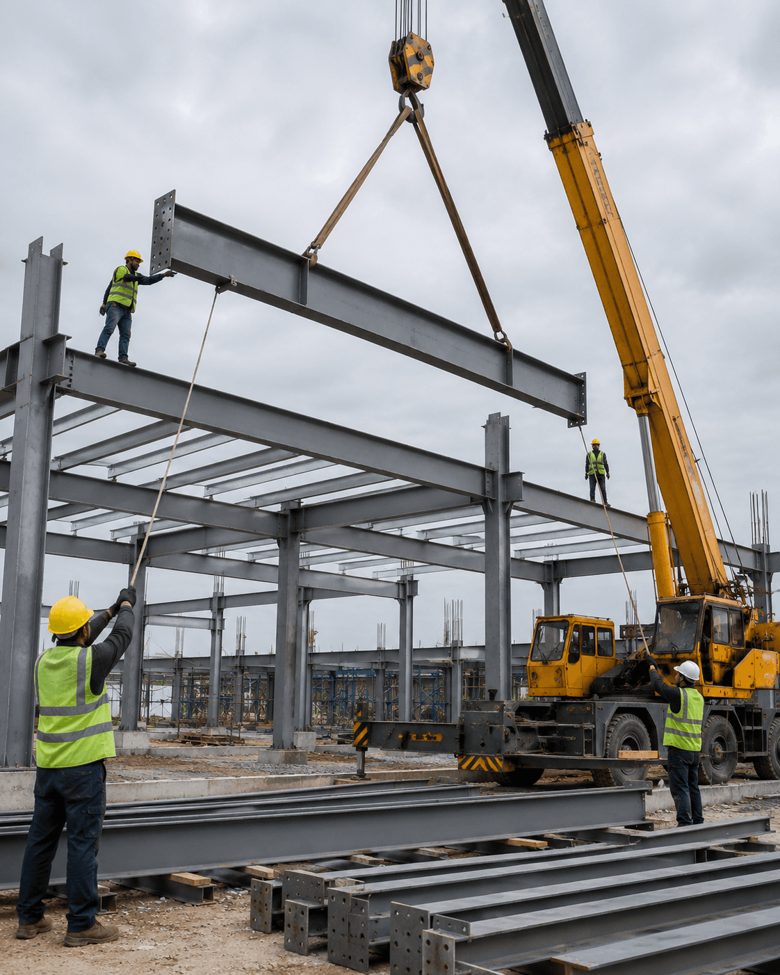Site Erection — Synergy PEB process